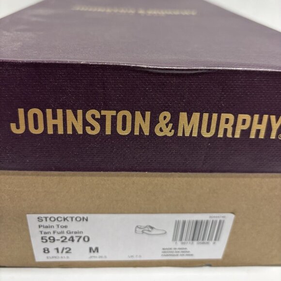 Johnston & Murphy Men’s Stockton Cap Toe Dress Shoes, Size 8.5 M main image 6